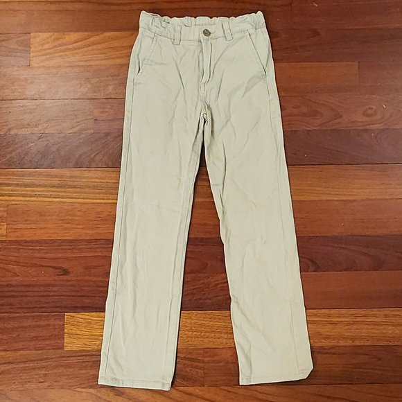 Izod Boys Casual Straight Leg Khaki Chino Pants Size 12 Slim - Picture 5 of 13